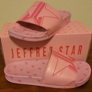 Pink Jeffree Star Slides - men's 7/women's 9